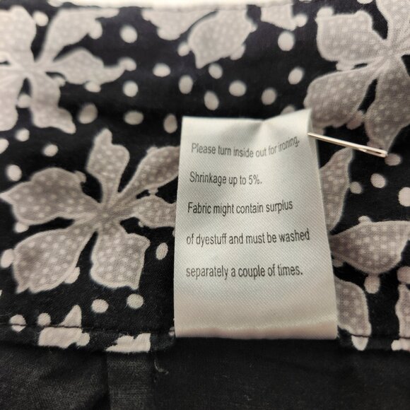 Vintage SOYA Cottagecore Flounce Black/Gray 2-Printed Skirt Size 40/8 Exc. Cond. - Picture 9 of 16